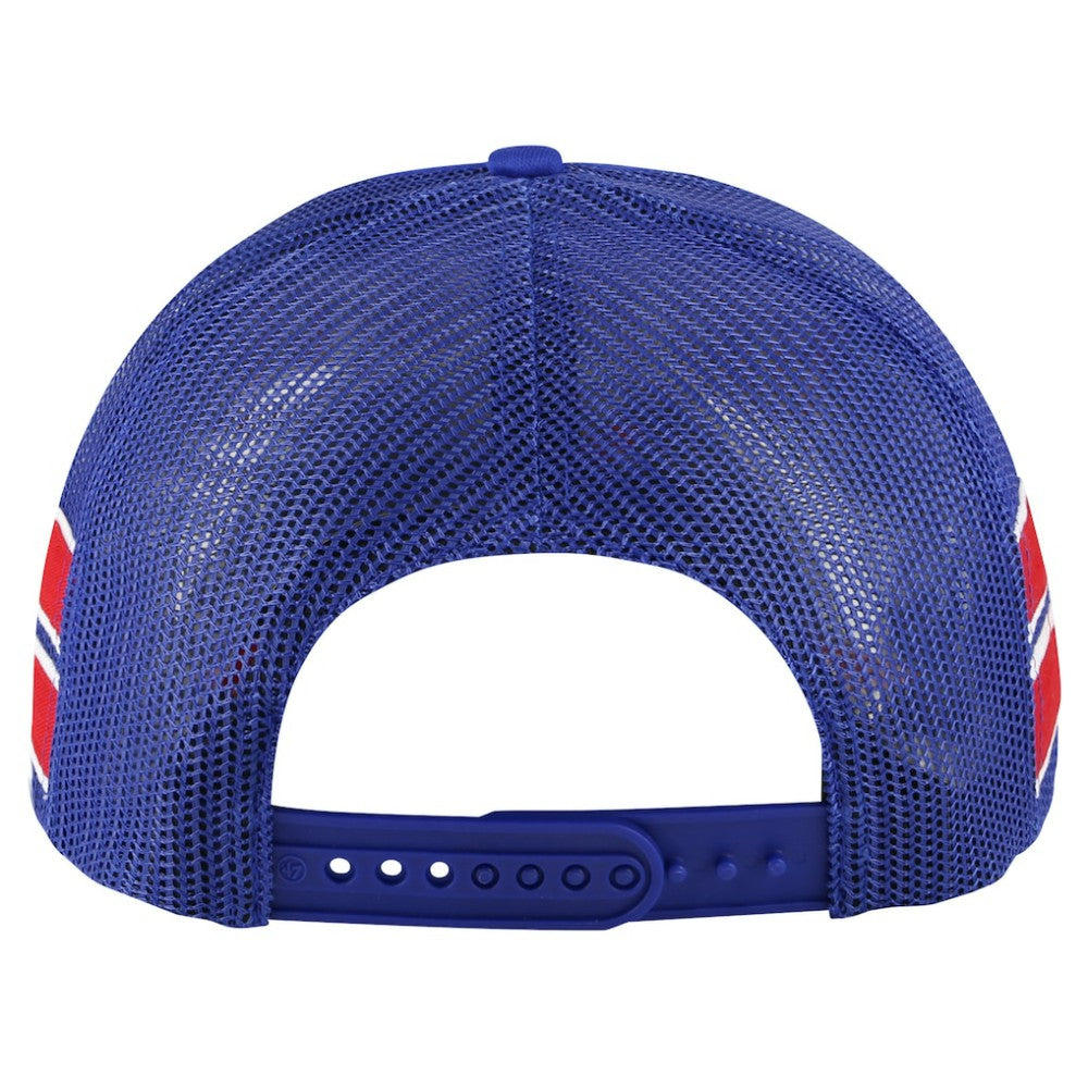 New York Rangers '47 Sideband Stripes Trucker Snapback Hat - Blue | US 200189419