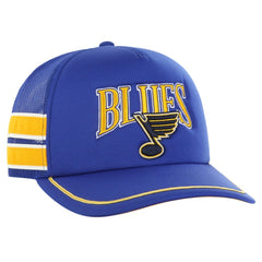 St. Louis Blues '47 Sideband Stripes Trucker Snapback Hat - Blue | US 200189423