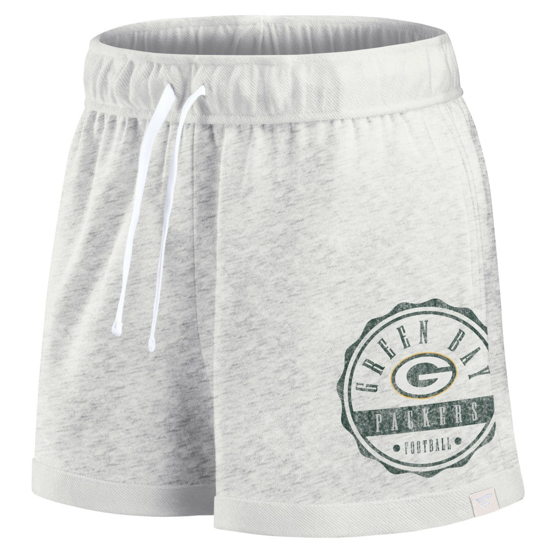 Green Bay Packers Women's Vintage Badge Shorts - Oatmeal Shorts