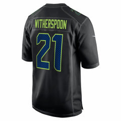 Devon Witherspoon Seattle Seahawks Super Bowl LX Patch Carbon Fashion Game Jersey - Black Jerseys
