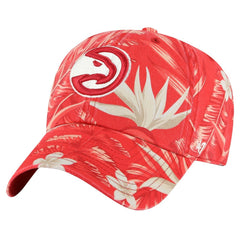 Atlanta Hawks '47 Tropicalia Floral Clean Up Adjustable Hat Red - 47 brand