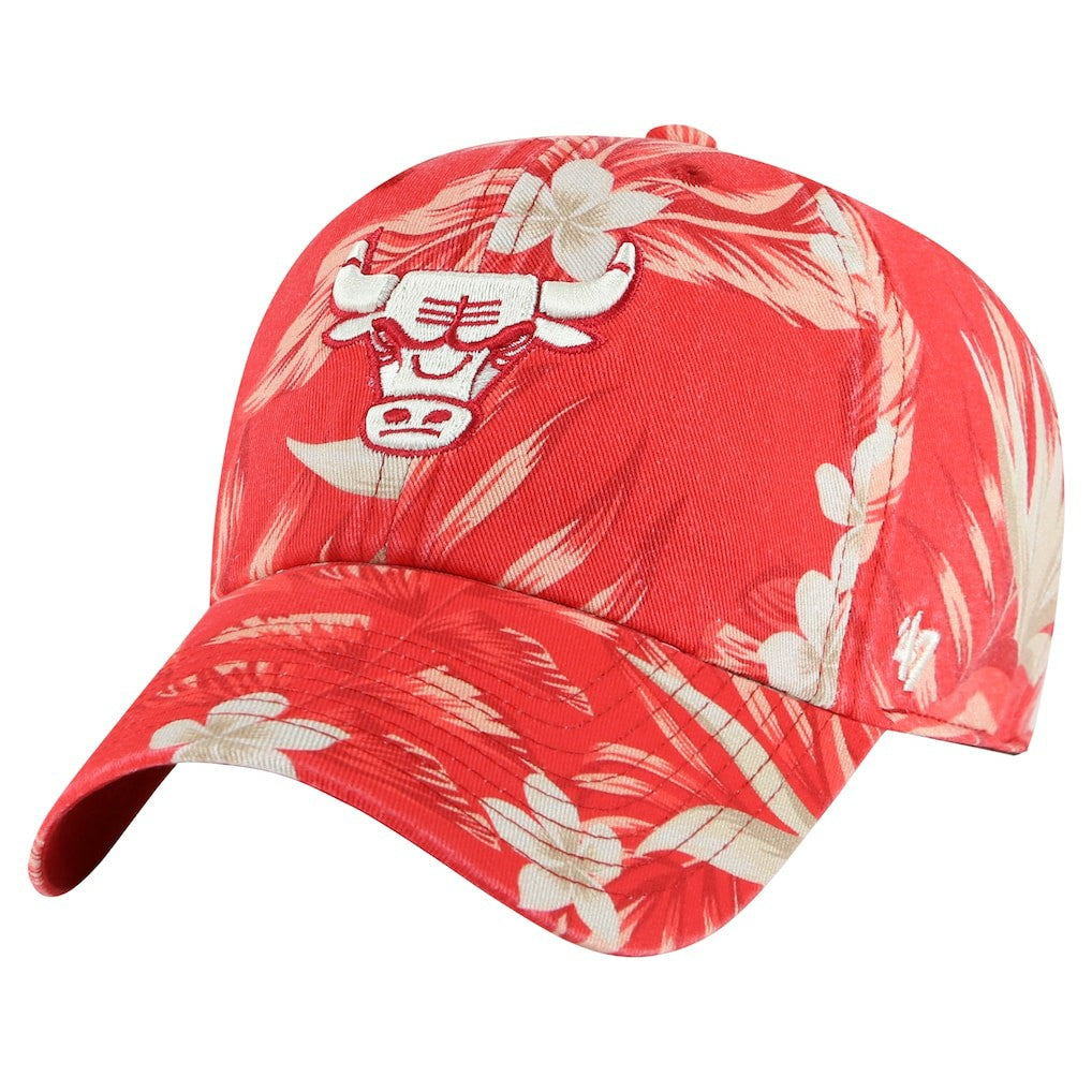 Chicago Bulls '47 Tropicalia Floral Clean Up Adjustable Hat Red - 47 brand