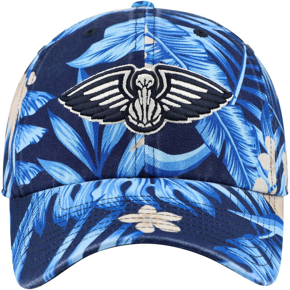 New Orleans Pelicans '47 Tropicalia Floral Clean Up Adjustable Hat Navy - 47 brand