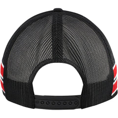 Chicago Bulls '47 Sidebrand Stripes Trucker Adjustable Hat Black - 47 brand