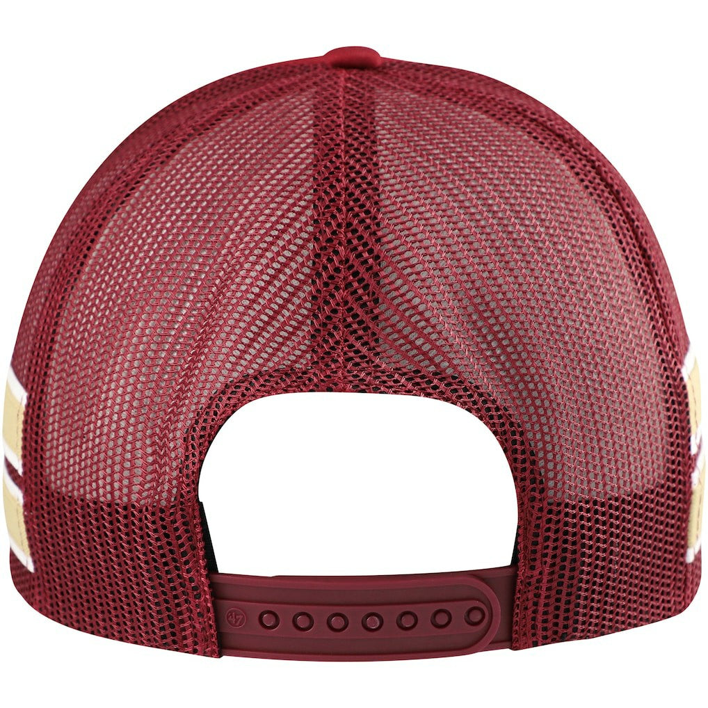 Cleveland Cavaliers '47 Sidebrand Stripes Trucker Adjustable Hat Wine - 47 brand