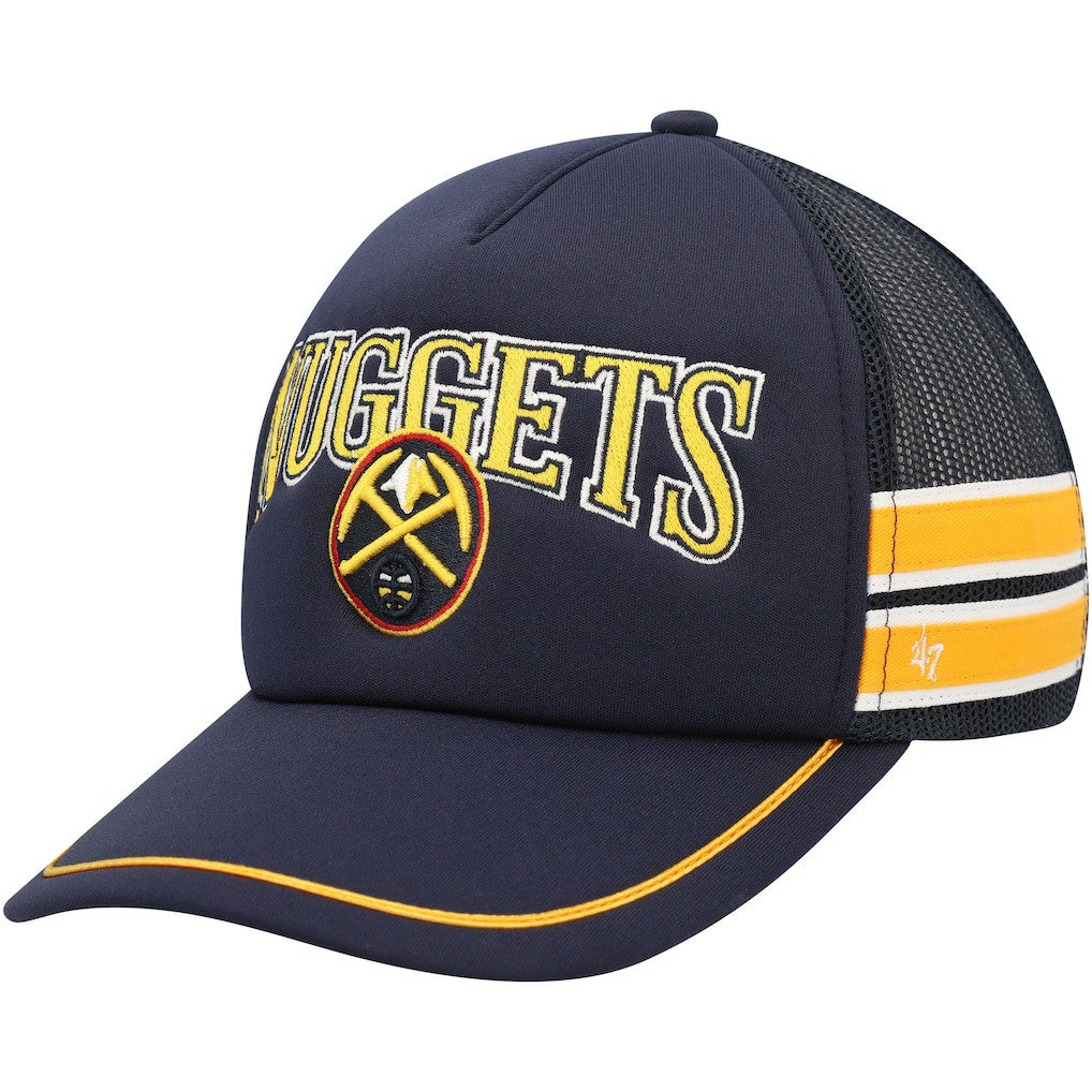 Denver Nuggets '47 Sidebrand Stripes Trucker Adjustable Hat Navy - 47 brand