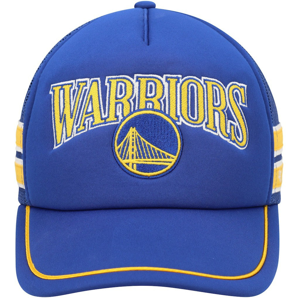 Golden State Warriors '47 Sidebrand Stripes Trucker Adjustable Hat Royal - 47 brand