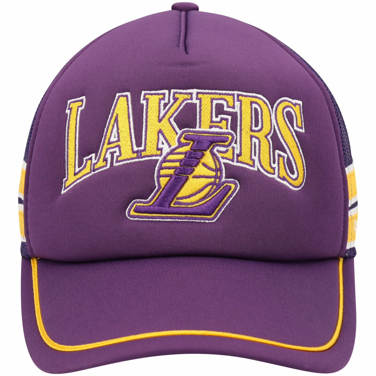 Los Angeles Lakers '47 Sidebrand Stripes Trucker Adjustable Hat Purple - 47 brand