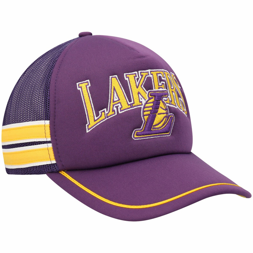 Los Angeles Lakers '47 Sidebrand Stripes Trucker Adjustable Hat Purple - 47 brand