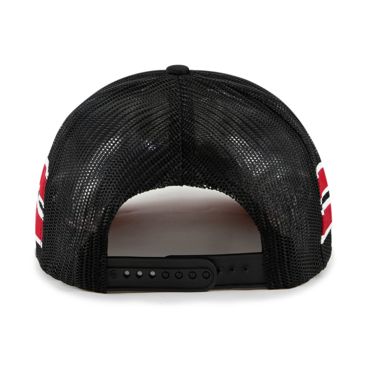 Miami Heat '47 Sidebrand Stripes Trucker Adjustable Hat Black - 47 brand