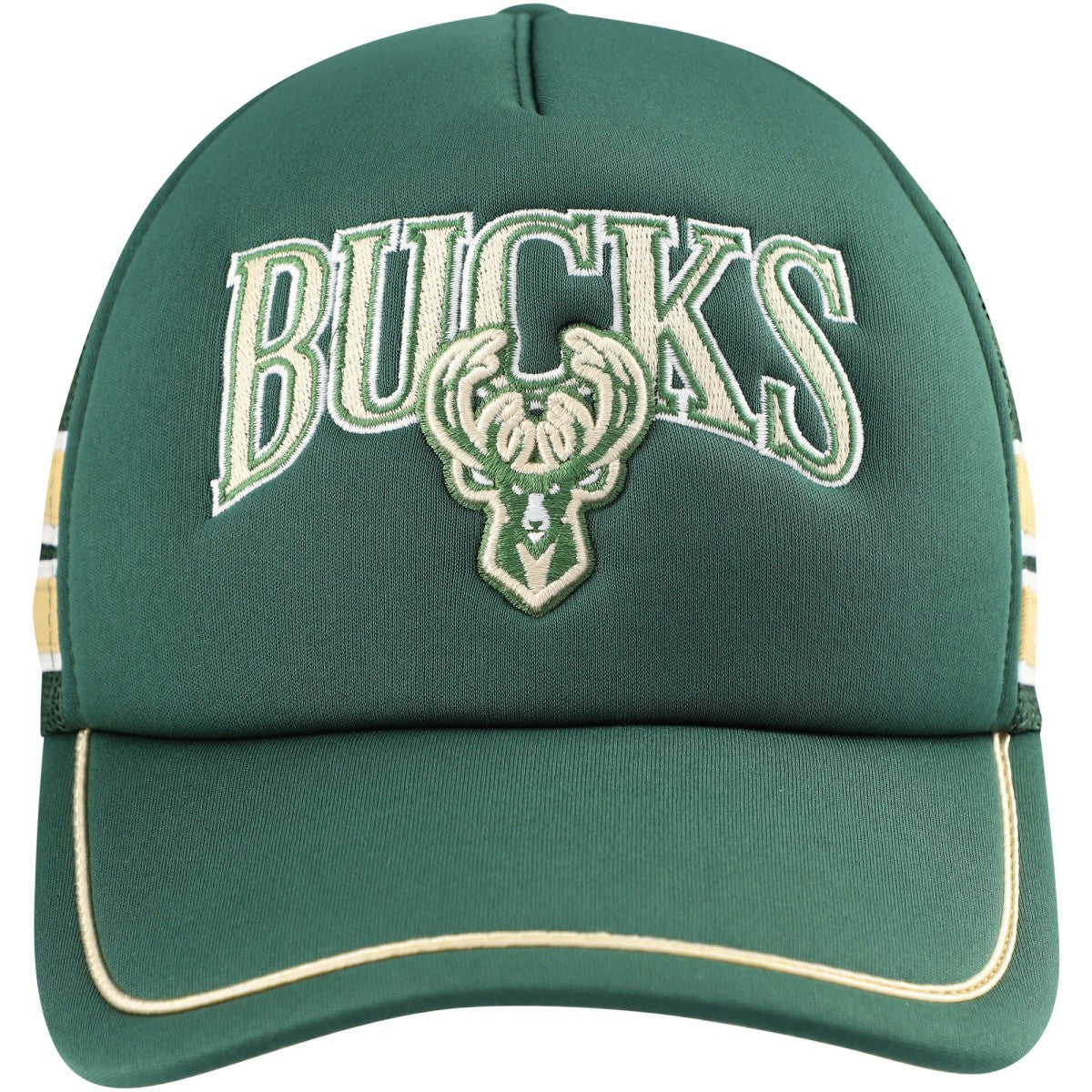 Milwaukee Bucks '47 Sidebrand Stripes Trucker Adjustable Hat Hunter Green - 47 brand