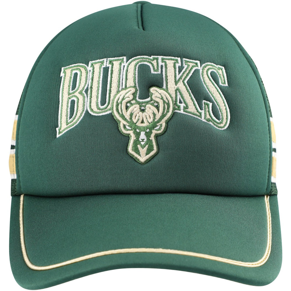Milwaukee Bucks '47 Sidebrand Stripes Trucker Adjustable Hat Hunter Green - 47 brand