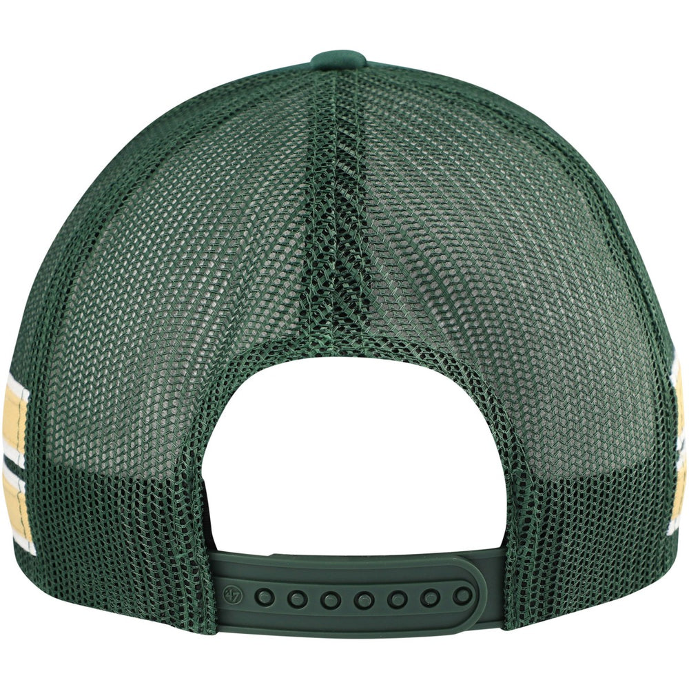 Milwaukee Bucks '47 Sidebrand Stripes Trucker Adjustable Hat Hunter Green - 47 brand