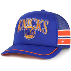 New York Knicks '47 Sidebrand Stripes Trucker Adjustable Hat Blue - 47 brand