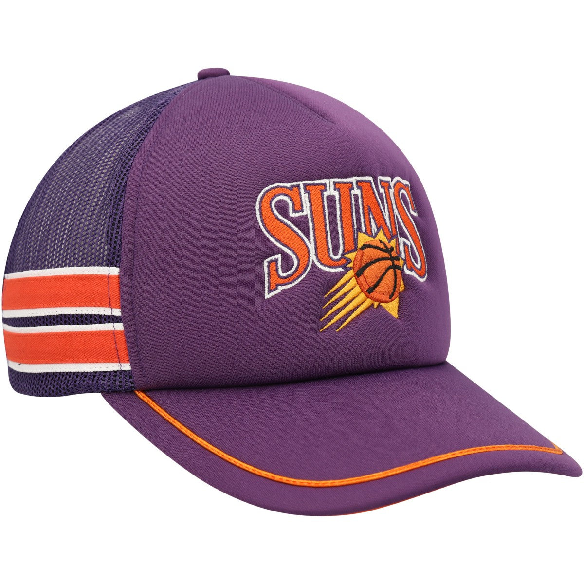 Phoenix Suns '47 Sidebrand Stripes Trucker Adjustable Hat Purple - 47 brand