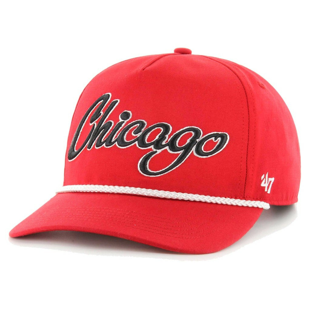 Chicago Bulls '47 Overhand Logo Hitch Adjustable Hat Red - 47 brand