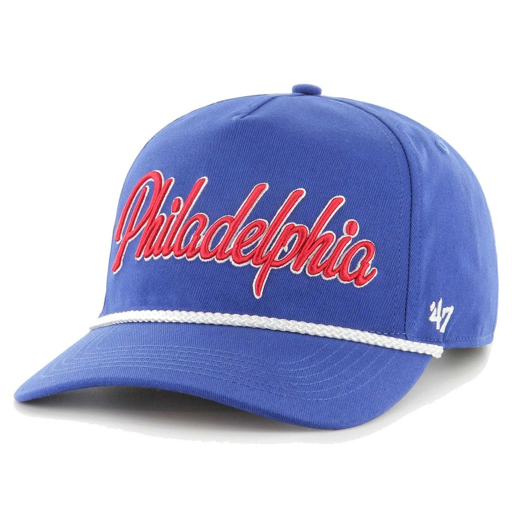 Philadelphia 76ers '47 Overhand Logo Hitch Adjustable Hat Royal - 47 brand