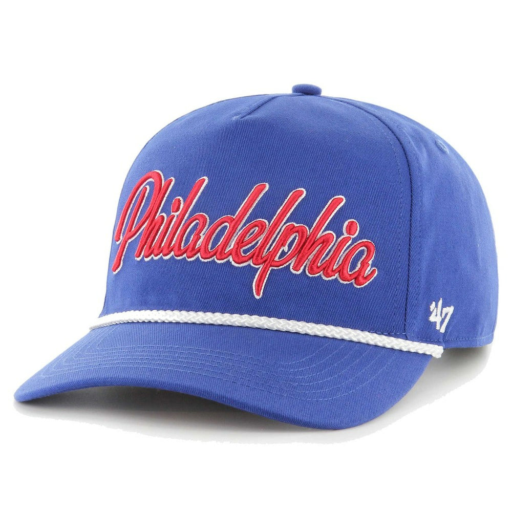 Philadelphia 76ers '47 Overhand Logo Hitch Adjustable Hat Royal - 47 brand