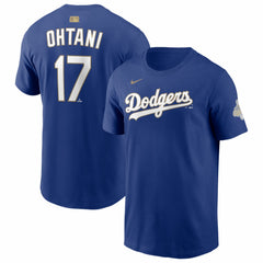 Shohei Ohtani Los Angeles Dodgers Nike 2026 Gold Collection Name & Number T-Shirt - Royal T-shirts