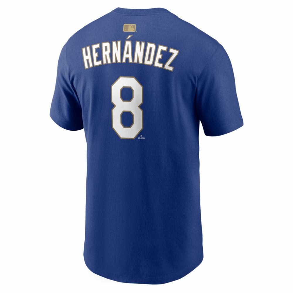 Enrique Hernández Los Angeles Dodgers Nike 2026 Gold Collection Player Name & Number T-Shirt - Navy T-shirts