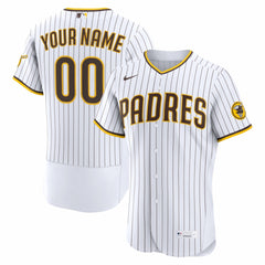 San Diego Padres Nike Home Authentic Custom Jersey - White Jerseys