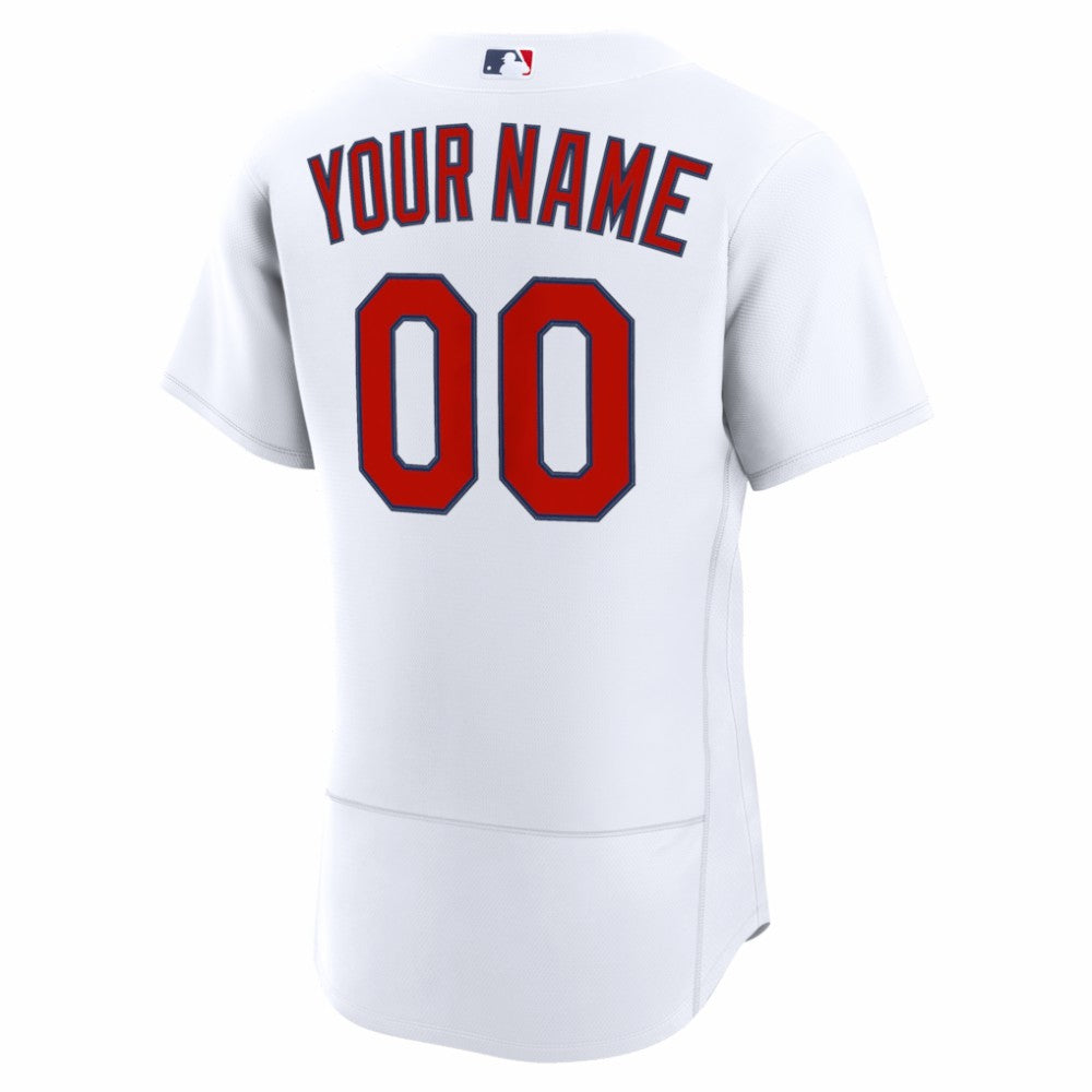 St. Louis Cardinals Nike Home Authentic Custom Jersey - White Jerseys