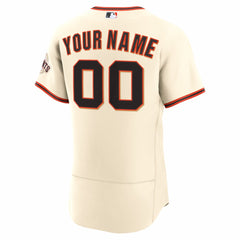 San Francisco Giants Nike Home Authentic Custom Jersey - Cream Jerseys