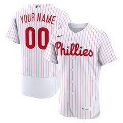 Philadelphia Phillies Nike Home Authentic Custom Jersey - White Jerseys