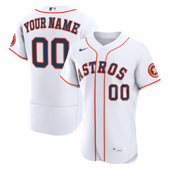 Houston Astros Nike Home Authentic Custom Jersey - White Jerseys