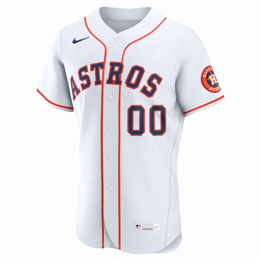 Houston Astros Nike Home Authentic Custom Jersey - White Jerseys