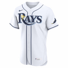 Tampa Bay Rays Nike Home Authentic Custom Jersey - White Jerseys