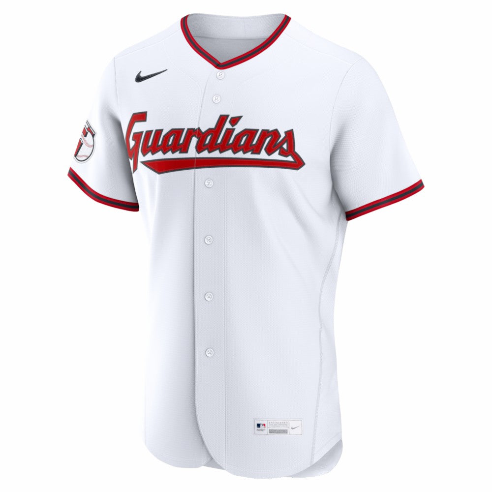Cleveland Guardians Nike Home Authentic Custom Jersey - White Jerseys