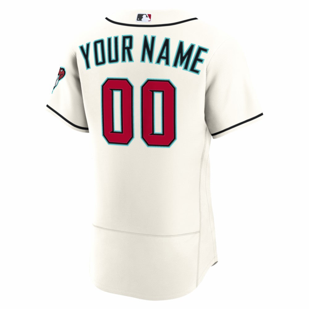 Arizona Diamondbacks Nike Home Authentic Custom Jersey - Cream Jerseys
