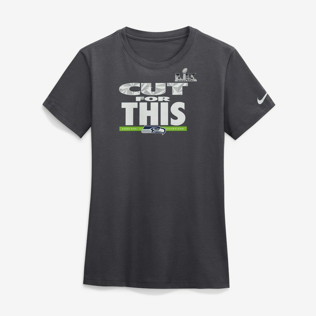 Seattle Seahawks Women's Super Bowl LX Champions Parade T-Shirt - Anthracite T-shirts