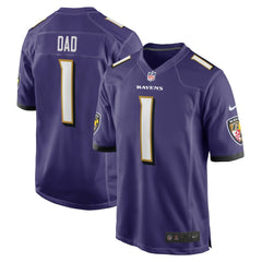 Number 1 Dad Baltimore Ravens Game Jersey - Purple Jerseys