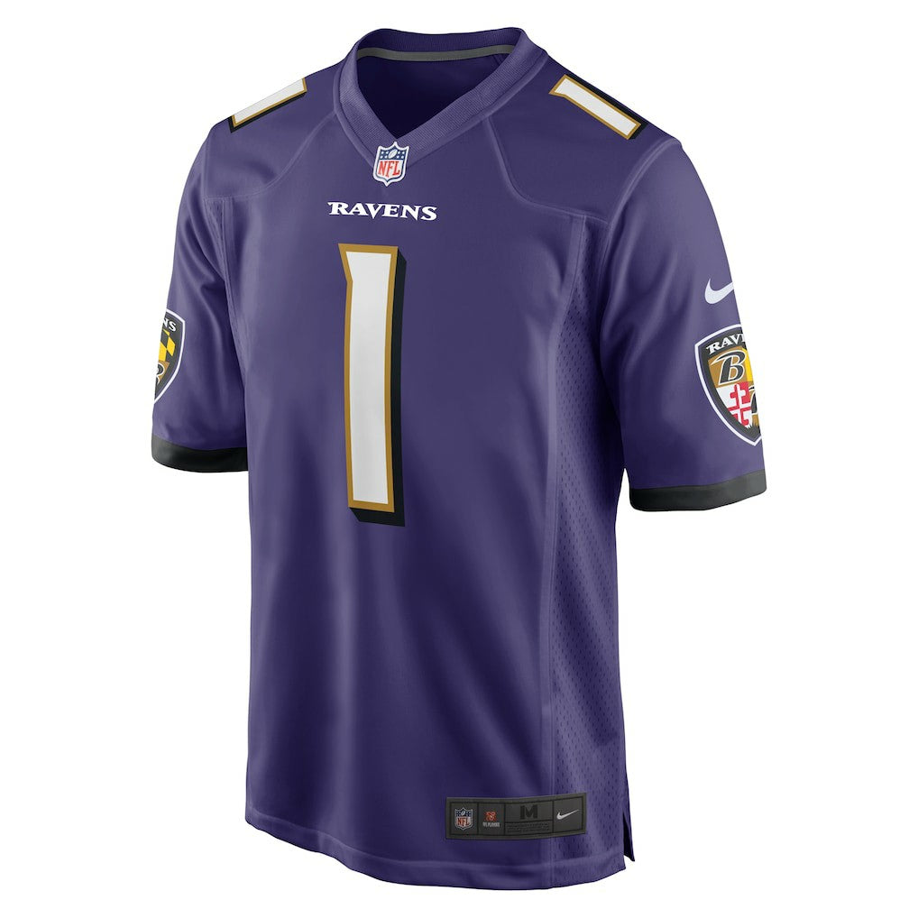 Number 1 Dad Baltimore Ravens Game Jersey - Purple Jerseys