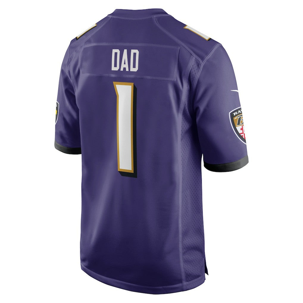 Number 1 Dad Baltimore Ravens Game Jersey - Purple Jerseys