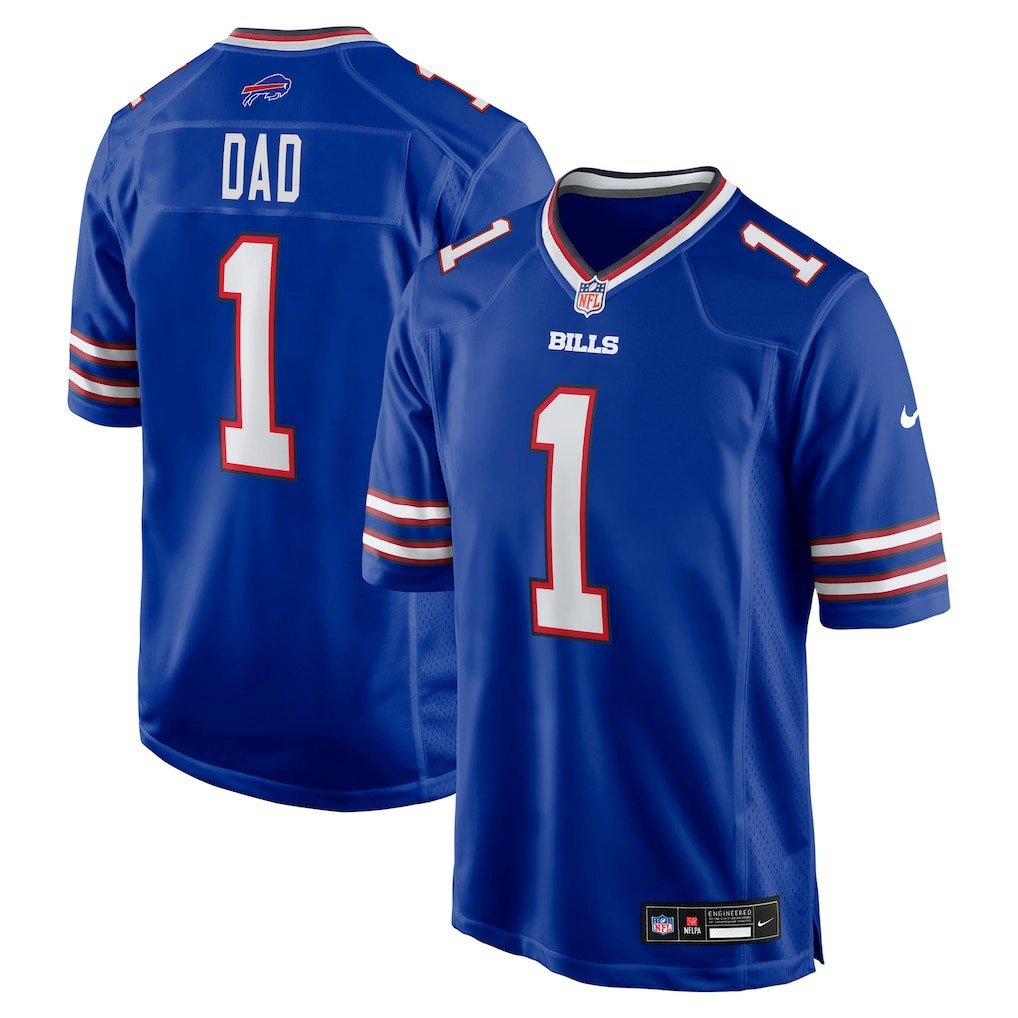 Number 1 Dad Buffalo Bills Game Jersey - Royal Jerseys
