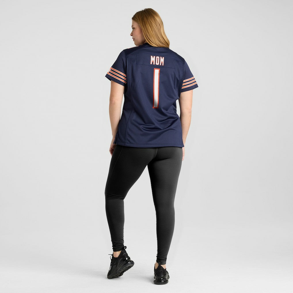 Number 1 Mom Chicago Bears Women's Game Jersey - Navy Jerseys