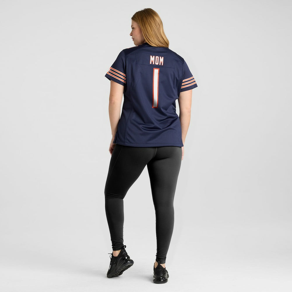 Number 1 Mom Chicago Bears Women's Game Jersey - Navy Jerseys