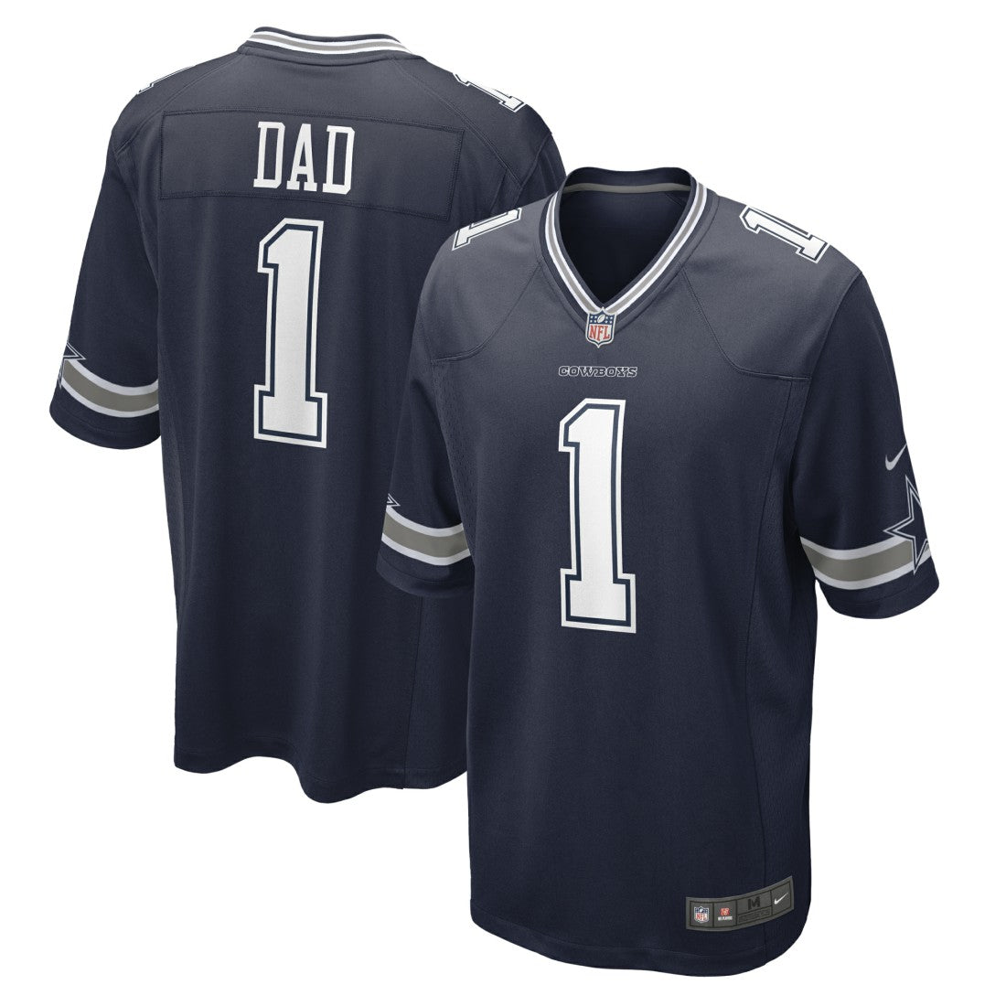 Number 1 Dad Dallas Cowboys Game Jersey - Navy Jerseys