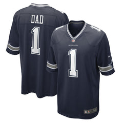 Number 1 Dad Dallas Cowboys Game Jersey - Navy Jerseys
