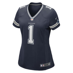Number 1 Mom Dallas Cowboys Women's Game Jersey - Navy Jerseys