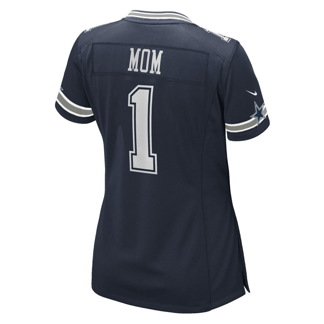 Number 1 Mom Dallas Cowboys Women's Game Jersey - Navy Jerseys