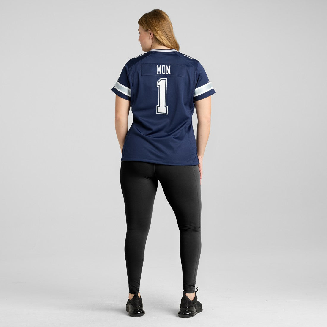 Number 1 Mom Dallas Cowboys Women's Game Jersey - Navy Jerseys