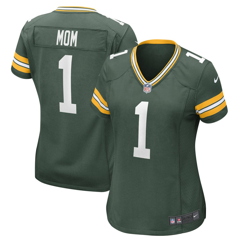 Number 1 Mom Green Bay Packers Women's Game Jersey - Green Jerseys