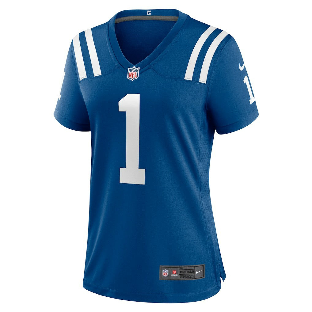 Number 1 Mom Indianapolis Colts Women's Game Jersey - Royal Jerseys