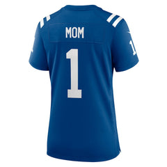 Number 1 Mom Indianapolis Colts Women's Game Jersey - Royal Jerseys
