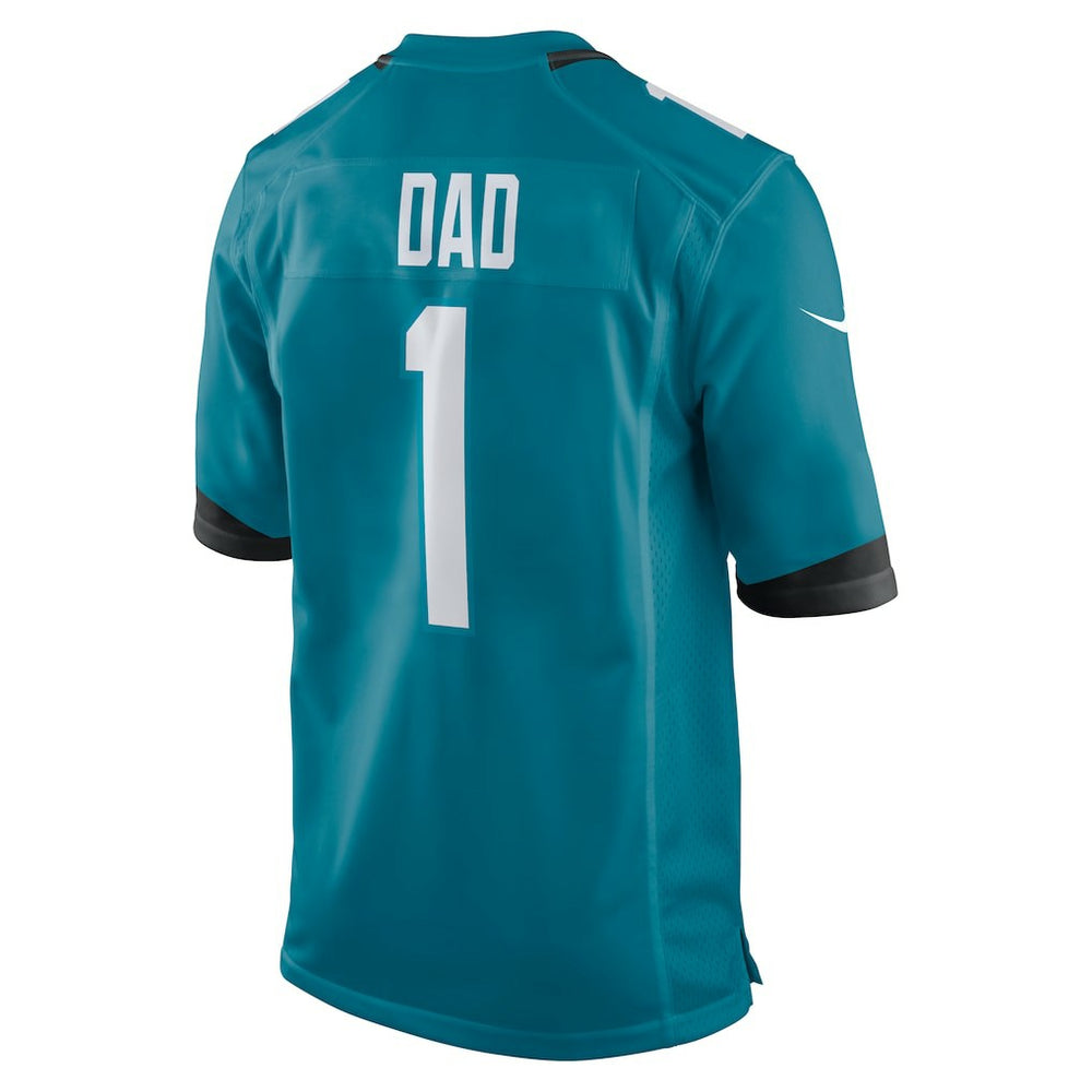 Number 1 Dad Jacksonville Jaguars Game Jersey - Teal Jerseys