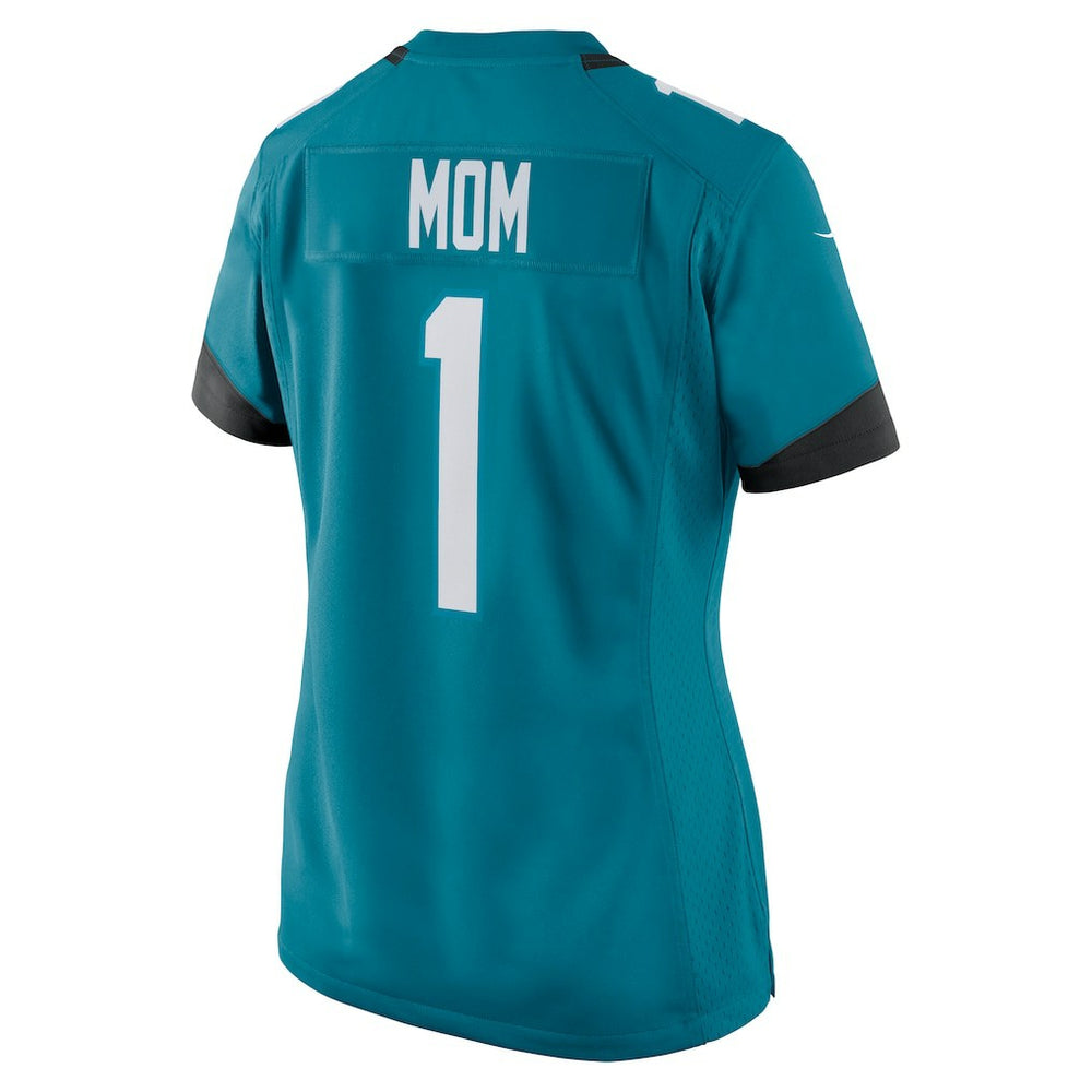 Number 1 Mom Jacksonville Jaguars Women's Game Jersey - Teal Jerseys